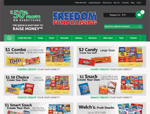 Tablet Screenshot of freedomfundraising.com